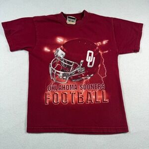 Red Oak Oklahoma Sooners Football T-Shirt Kids Crimson Graphic Tee